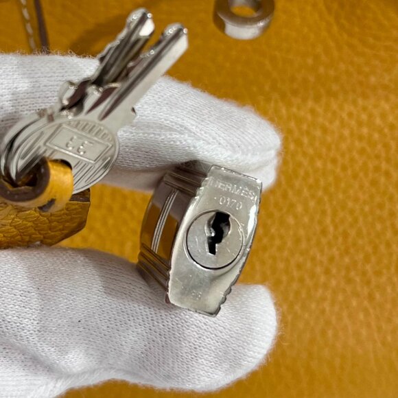 Hermes Birkin 30 Jaune D'or Clemence - Picture 15 of 16